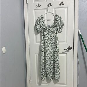 Floral Green Dress